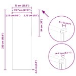 vidaXL Store enrouleur occultant largeur du tissu 70 7 cm polyester