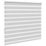 vidaXL Store zèbre gris clair largeur du tissu 150 9 cm polyester