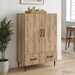 vidaXL Buffet Chêne artisanal 66 x 34 5 x 95 cm Bois d'ingénierie