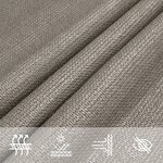 vidaXL Voile d'ombrage 160 g/m² triangulaire gris clair 3x4x4 m PEHD