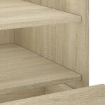vidaXL Table de chevet chêne sonoma 45x50x50 cm bois d’ingénierie
