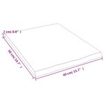 vidaXL Étagère murale marron clair 40x50x2 cm bois chêne massif traité