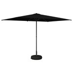 vidaXL Parasol de jardin avec base 200 x 300 cm Polyester