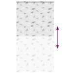 vidaXL Store enrouleur de douche avec cassette largeur du tissu 136 cm