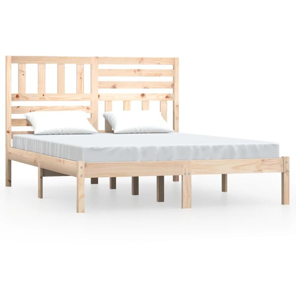 vidaXL Cadre de lit sans matelas bois massif de pin 160x200 cm