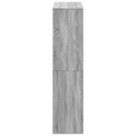 vidaXL Bibliothèque sonoma gris 100x33x135 cm bois d'ingénierie