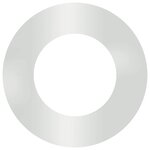 vidaXL adapté pour anneaux d'arbre plats 5 Pièces Argent Ø40 / 70 cm