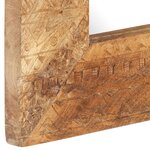 vidaXL Miroir sculpté à la main 80x50x2 5 cm bois de manguier solide