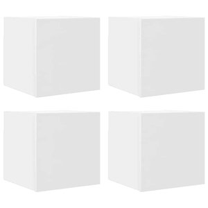 vidaXL Meubles TV muraux 4 Pièces Blanc 30 5x30x30 cm