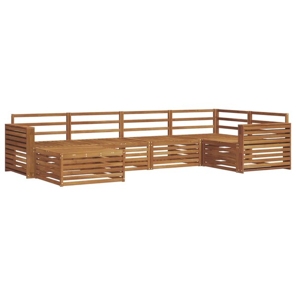 vidaXL Ensemble de canapés d'extérieur 6 pc Naturel