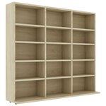 vidaXL Armoire à CD Chêne sonoma 100x23x89 5 cm Bois d’ingénierie