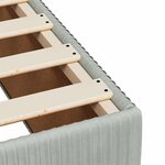 vidaXL Cadre de lit sans matelas gris clair 100x200 cm velours