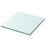 vidaXL Panneaux d'étagère 2 Pièces Verre Transparent 30 x 25 cm