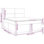 vidaXL Sommier à lattes de lit et matelas Vert foncé 180x200cm Velours