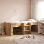 vidaXL Cadre de Lit Élevé pour Enfants 2 Pièces Chêne artisanal