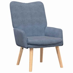 vidaXL Fauteuil relaxant Bleu 63 x 67 x 94 cm tissu