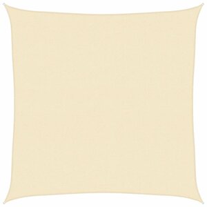vidaXL Voile d'ombrage 160 g/m² Crème 4 5x4 5 m PEHD