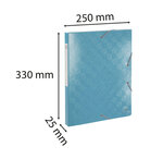 Boite de classement carte lustrée gaufrée pelliculée 1928 - dos de 25mm - a4 - x 8 - exacompta