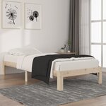 vidaXL Cadre de lit sans matelas bois de pin massif 90x200 cm