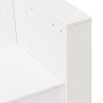 vidaXL Canapé de jardin blanc 79x60x62 cm bois de pin massif