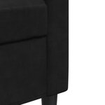 vidaXL Ensemble de canapés 2 Pièces avec coussins Noir Velours