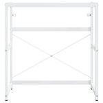 vidaXL Cadre de lavabo de salle de bain Blanc 79x38x83 cm Fer