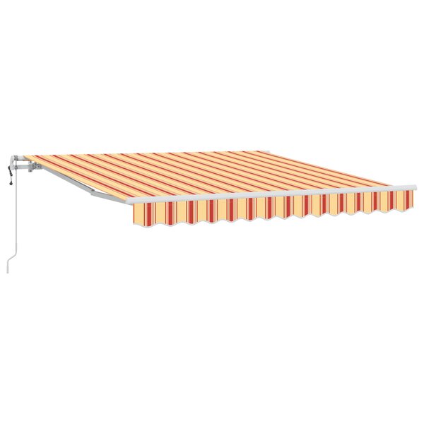 vidaXL Auvent rétractable automatique jaune et orange 350x250 cm