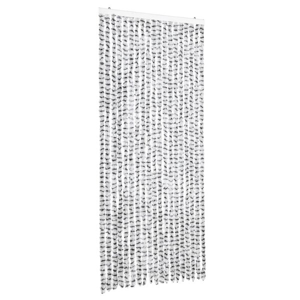 vidaXL Moustiquaire Gris clair et gris foncé 56x185 cm Chenille