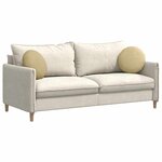 vidaXL Coussins de siège 2 Pièces Vert gris Ø 40 cm