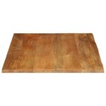 vidaXL Dessus de table à bord vivant 100x80x2 5cm bois massif manguier