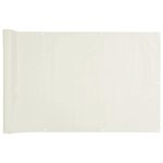 vidaXL Écran d'intimité de balcon blanc 400x120 cm PVC