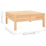 Salon de jardin meuble d'extérieur ensemble de mobilier 10 pièces bois de pin massif 02_0015214