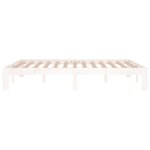 vidaXL Cadre de lit sans matelas blanc 135x190 cm