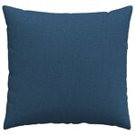 vidaXL Coussins de canapé 2 Pièces Bleu 45 x 45 cm tissu
