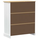 vidaXL Cabinet à vin Blanc 97 x 45 x 114 cm Pin massif