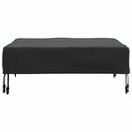 vidaXL Housse de Table Uni Noir 62 x 62 x 15 cm tissu
