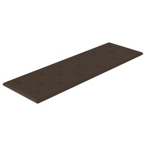 vidaXL Tête de lit murale 12 pc Marron Simili cuir