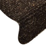 vidaXL Tapis d'escalier autocollants 15Pièces Marron 65x21x4cm Aiguilleté