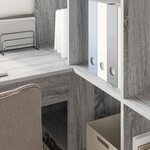 vidaXL Bureau d'angle Gris Sonoma 101 5 x 149 5 x 149 5 cm