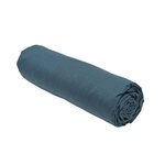 Drap housse - 160 x 200+23 cm uni - Paon