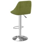 vidaXL Tabouret de bar Vert clair Velours