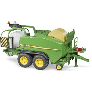 Bruder 02032 - Presse enrubanneuse à balles rondes John Deere C441R