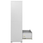 vidaXL Classeur Gris clair 90x46x164 cm Acier