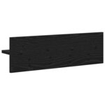 vidaXL Porte-manteau mural avec étagère Chêne noir 60 x 10.5 x 18 cm