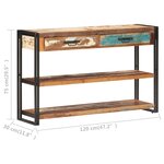 vidaXL Buffet 120x30x75 cm Bois de récupération solide