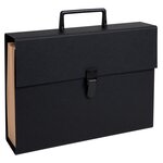 Trieur valisette + poignée 20comp. noir EXACOMPTA