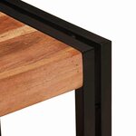 vidaXL Meuble sous-vasque de salle de bain Bois d'acacia massif et fer