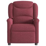 vidaXL Fauteuil inclinable Rouge bordeaux Tissu