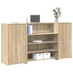 vidaXL Bureau réception chêne sonoma 200x50x103 5 cm bois d'ingénierie