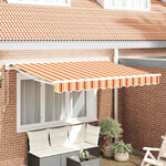 vidaXL Auvent Rétractable Rayure Multicolore 250x200 cm tissu